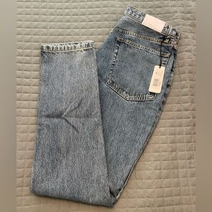 High rise straight leg jeans